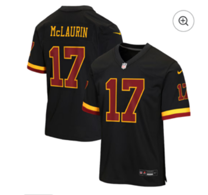 Men 2026 Washington Commanders #17 McLaurin black Nike Limited NFL Jersey 0416001->->